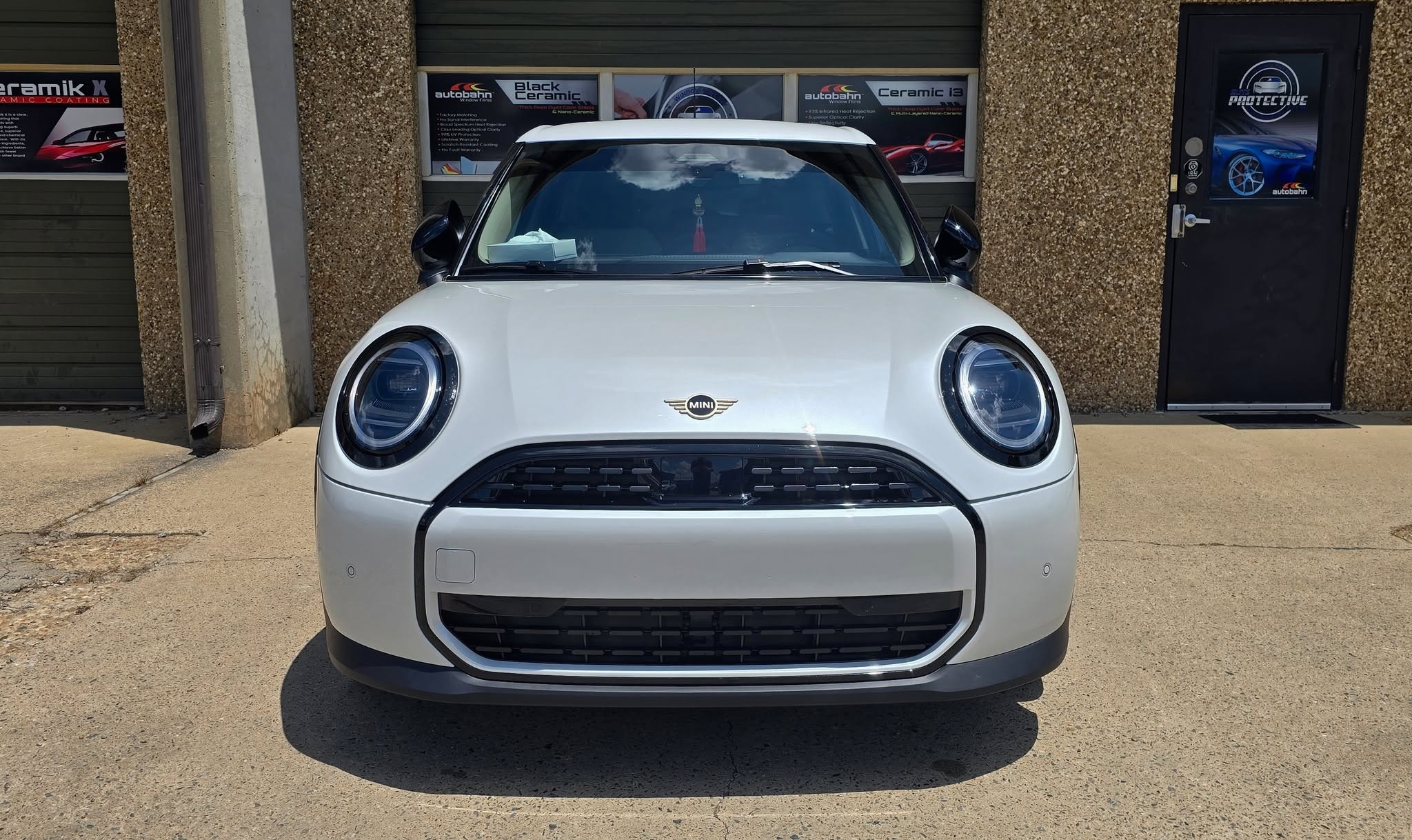 Front view of a customer vehicle